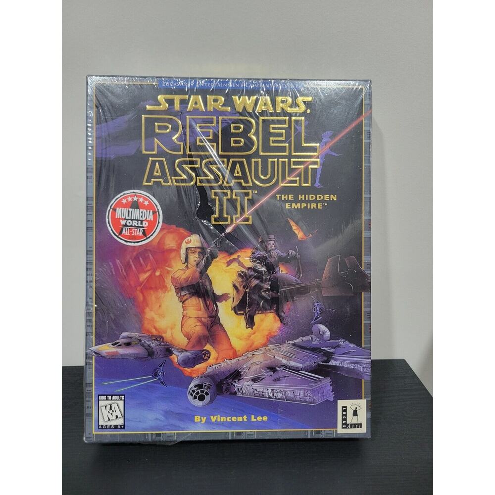 Star Wars: Rebel Assault II 2 The Hidden Empire BIG BOX (PC 1995) NEW! - RARE!